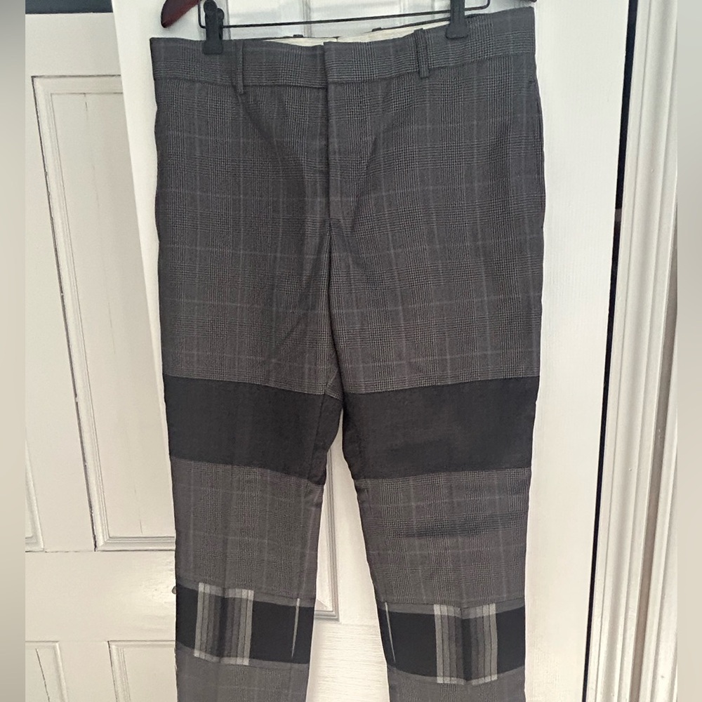 Alexander McQueen Gray Checkered Men's Pants